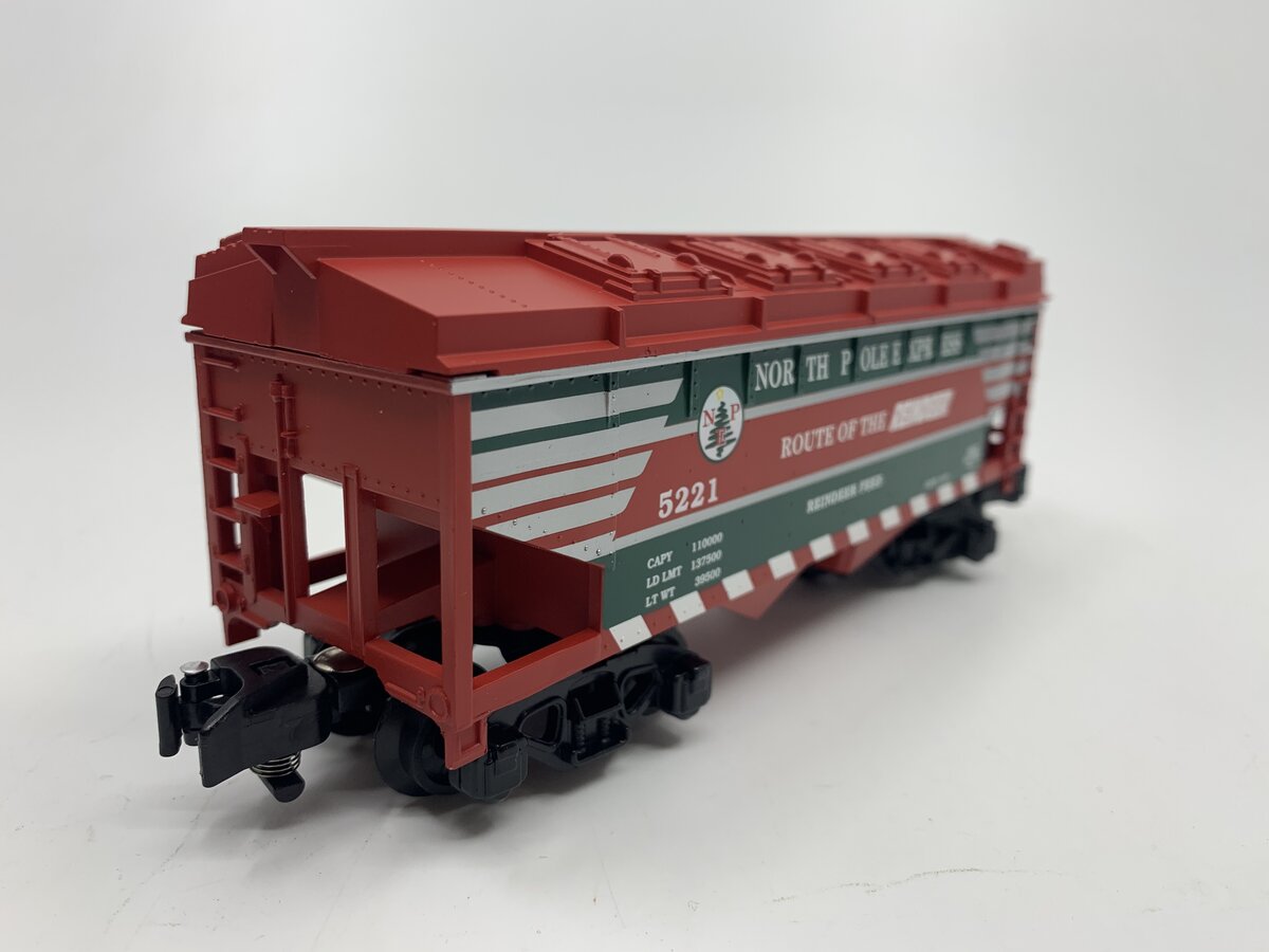 American Flyer 6-48638 S North Pole Express 'Route of the Reindeer' Hopper NIB