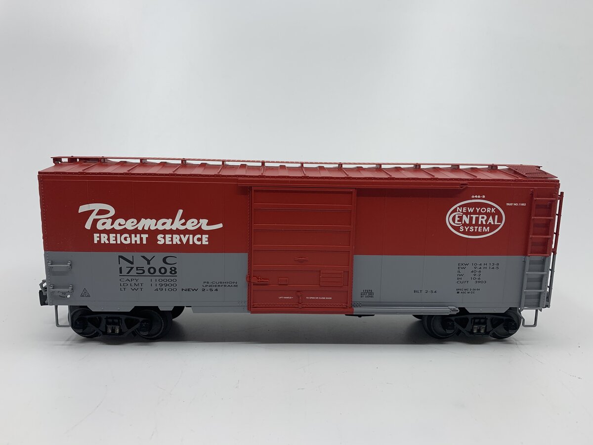 Lionel 6-17275 O Gauge New York Central Pacemaker Boxcar #175008 LN/Box