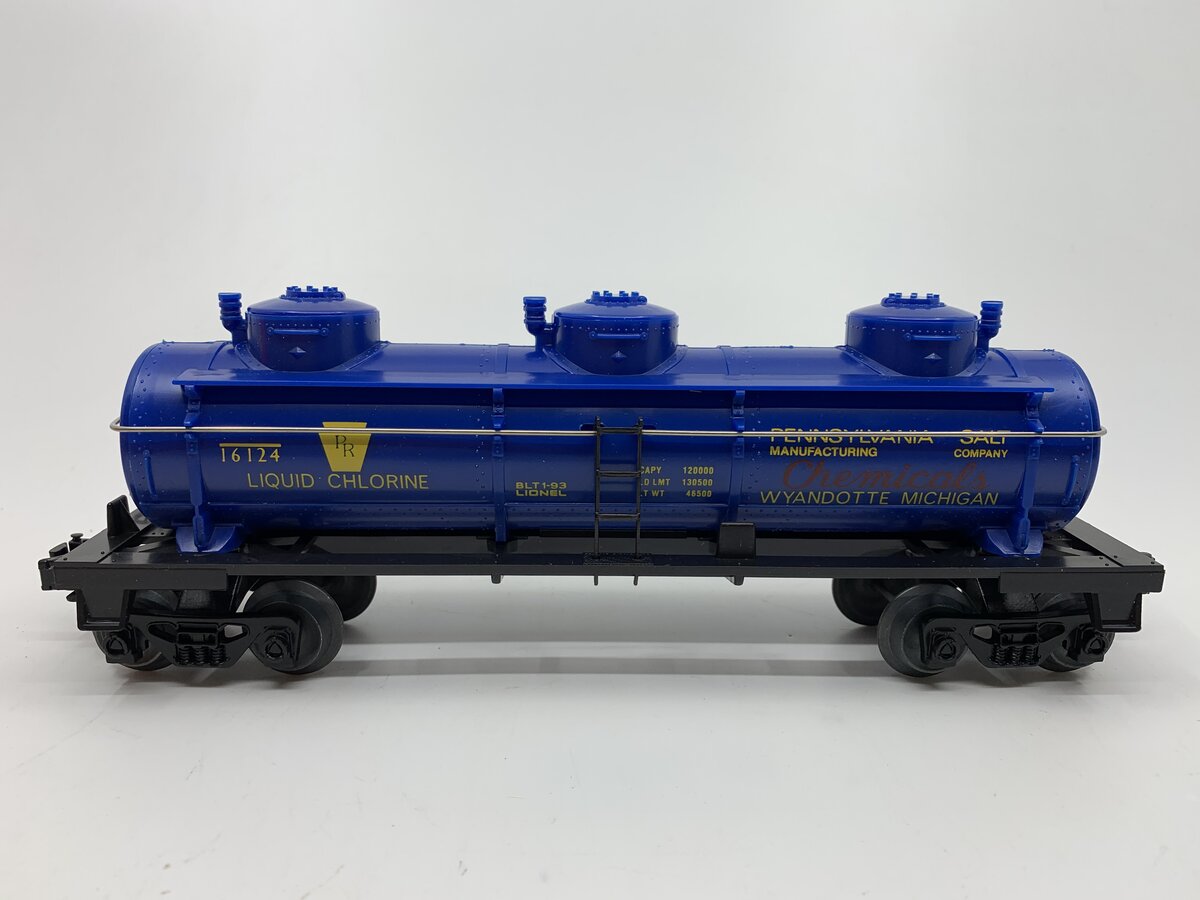Lionel 6-16124 O Gauge Pennsylvania Salt 3-Dome Tank Car LN/Box
