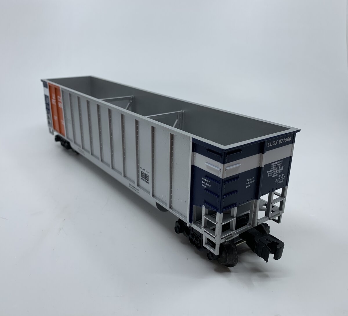 Lionel 6-17185 O Gauge Lionel Rotary Bathtub Gondola #877900 LN