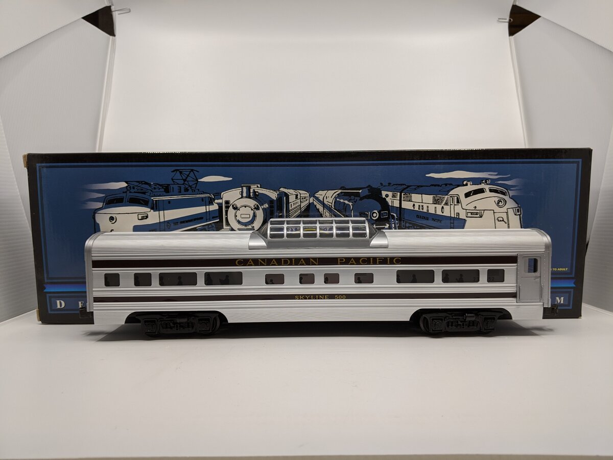 MTH 20-80001b2D O Modern Canadian Pacific 60' Vista Dome Passenger Car LN/Box