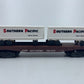 American Flyer 6-48501 S Gauge Southern Pacific Flatcar w/ Trailers NIB
