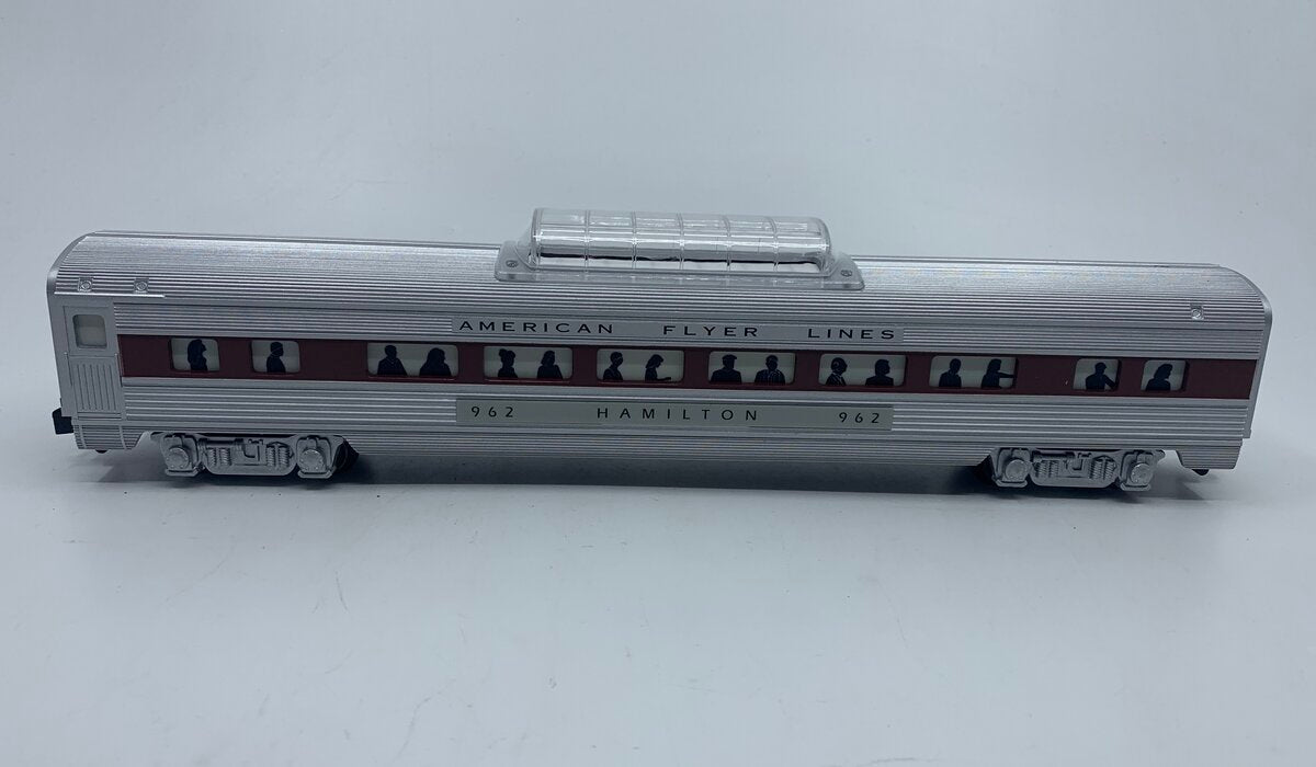 American Flyer 6-48942 S Scale AFL Silver Flash Hamilton Vista Dome #962 LN/Box