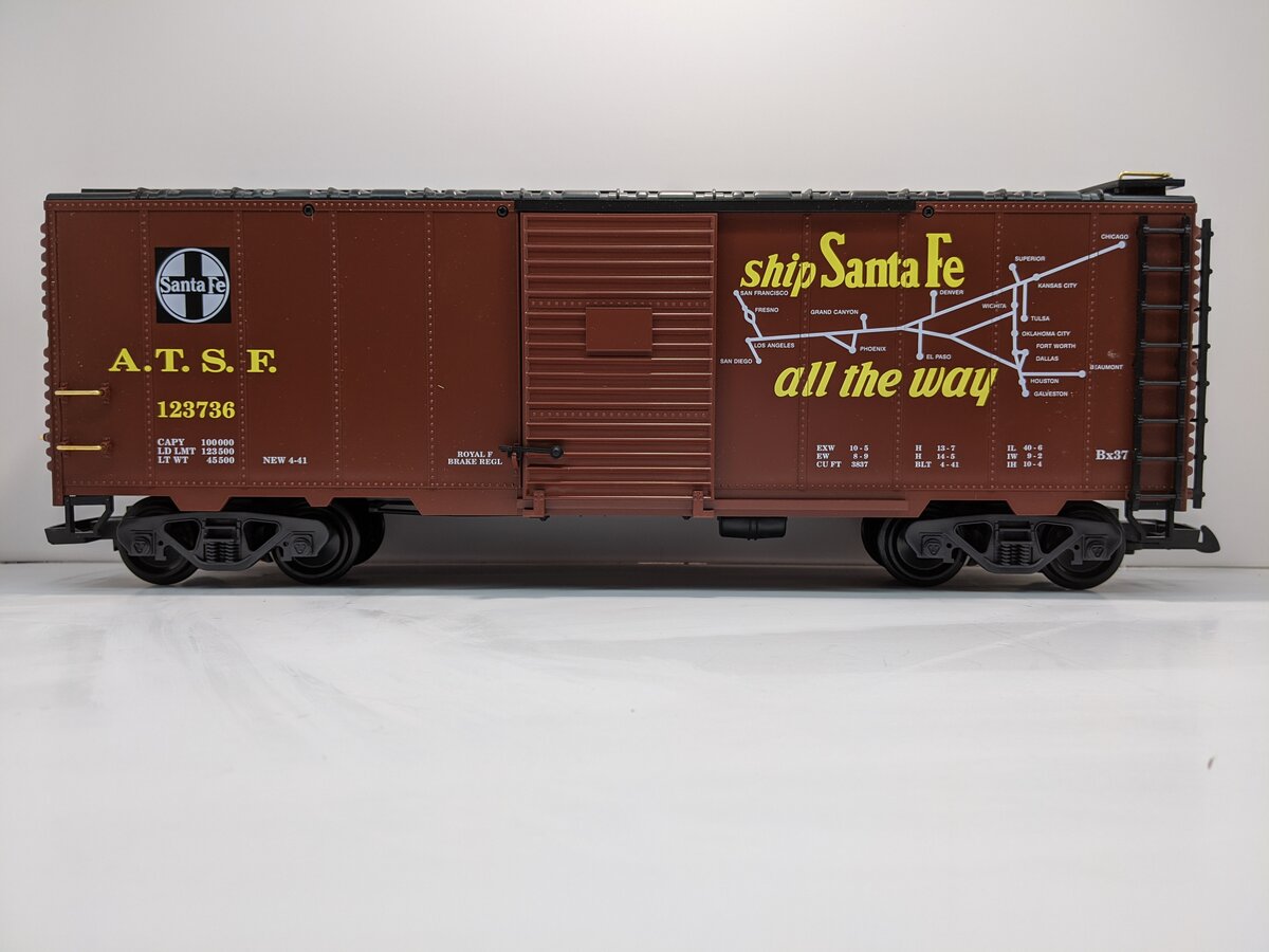 LGB 45913 G Scale Santa Fe Boxcar #123736 LN/Box