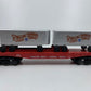 American Flyer 6-48568 S Ringling Bros. Flatcar with Piggyback Trailers NIB