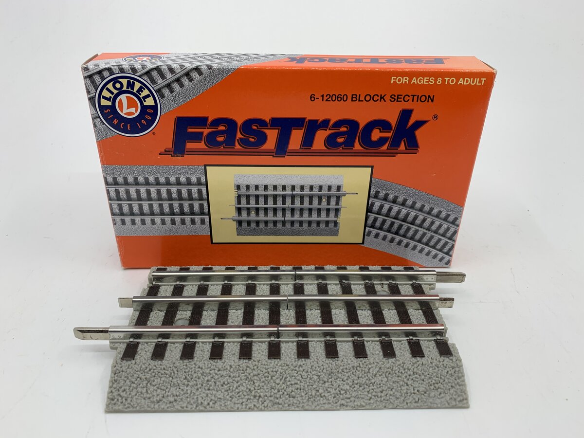 Lionel 6-12060 O Scale FasTrack Block Section LN/Box
