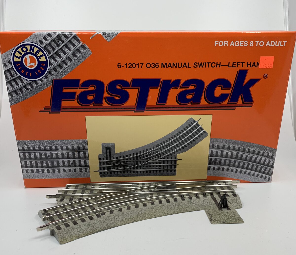 Lionel 6-12017 O-36 Left Hand Manual FasTrack Switch Turnout LN/Box