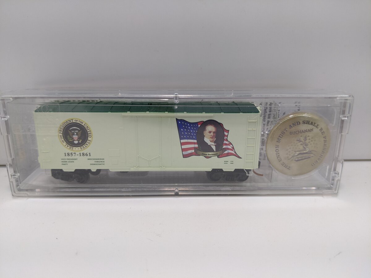 Micro-Trains 07400138 N James Buchanan 40' Plug Door Boxcar #1857-1861 w Ladders LN/Box