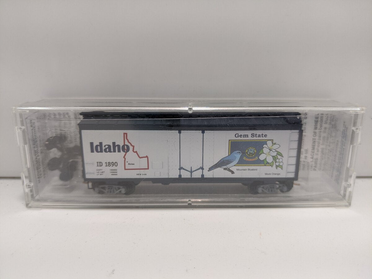 Micro-Trains 02100398 N Idaho State Car 40' Standard Plug Door Boxcar #1890