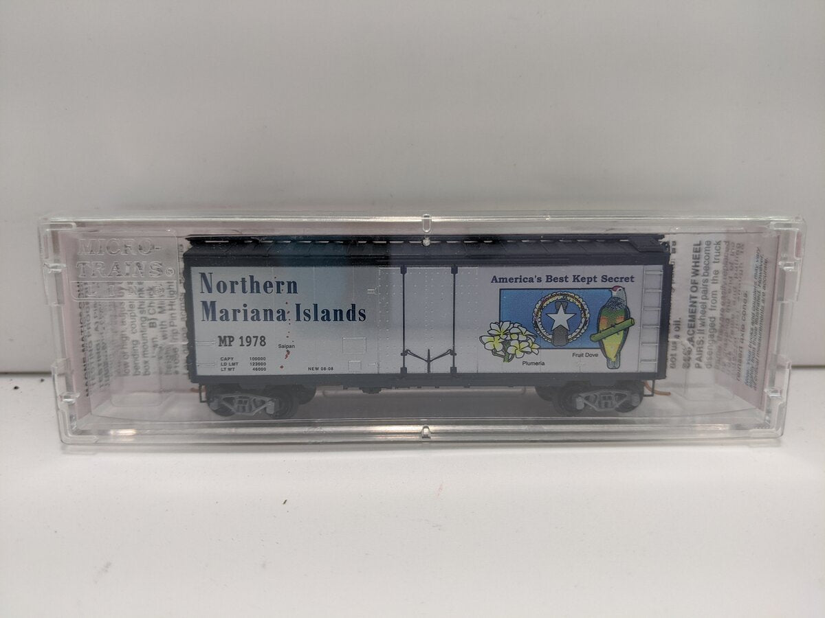 Micro-Trains NSC 08-02 N Northern Mariana Island 40' Plug Door Boxcar #1978 LN/Box