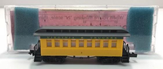 Roundhouse 8506 N Scale Virginia & Truckee 34' Overton Coach Car (Assembled) LN/Box