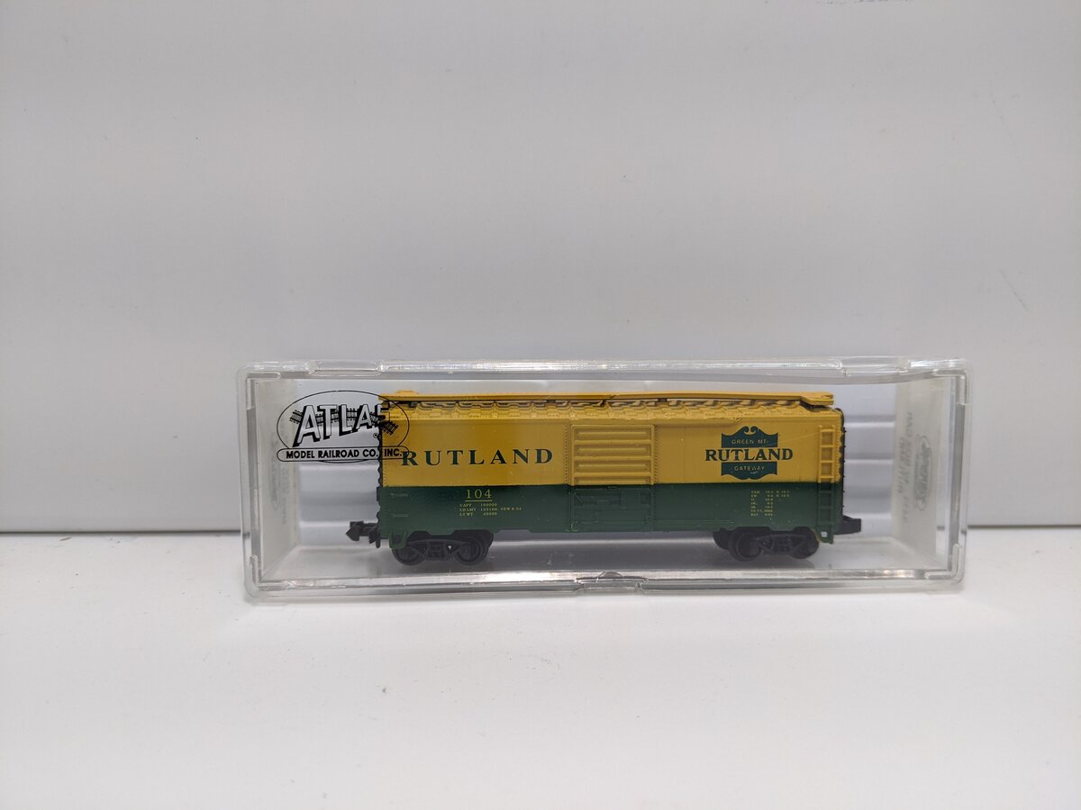 Atlas 3439 N Scale Rutland 40' Boxcar #104
