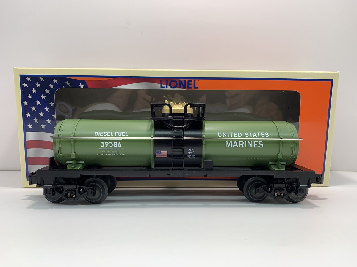 Lionel 6-39386 O USA/USMC Tank Car LN/Box