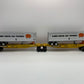 Lionel 6-19416 O Gauge Illinois Central TTUX Flatcar w/ Trailers LN/Box