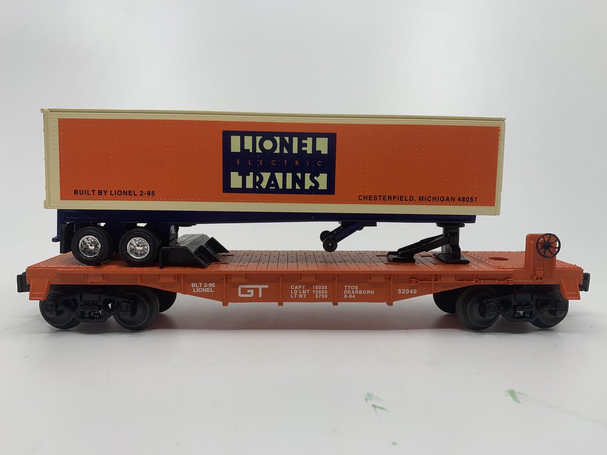 Lionel 6-52040 O Gauge TTOS Flatcar with Tractor & Trailer LN/Box