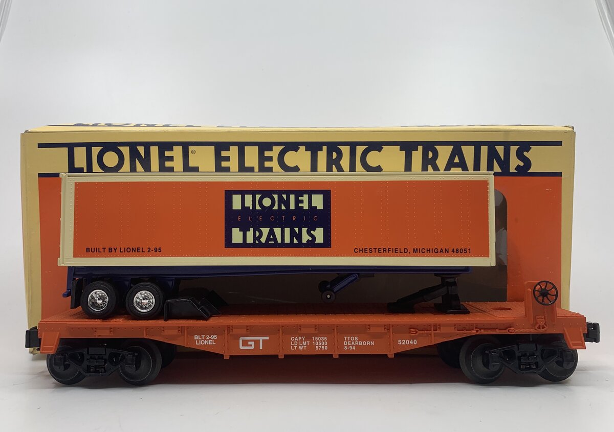 Lionel 6-52040 O Gauge TTOS Flatcar with Tractor & Trailer LN/Box