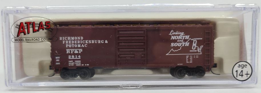 Atlas 34608 N Scale RF&P 40' PS-1 Boxcar #2814