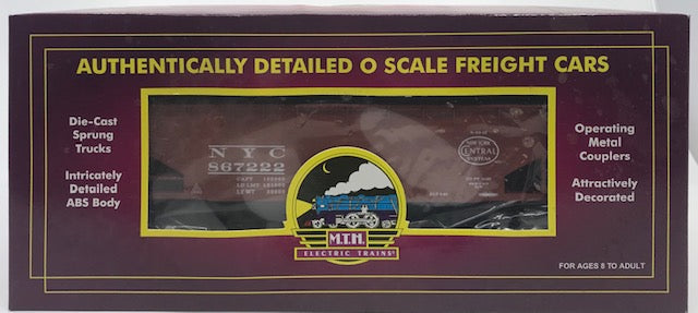 MTH 20-97429 O New York Central 2-Bay Offset Hopper w/Coal Load #867222 LN/Box