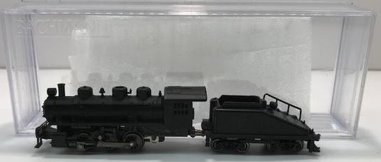 Bachmann 50598 N Unlettered USRA 0-6-0 Switcher Steam Locomotive and Tender