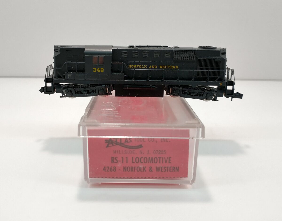 Atlas 4268 N Scale Norfolk & Western Alco RS-11 Diesel Locomotive #4268 LN/Box