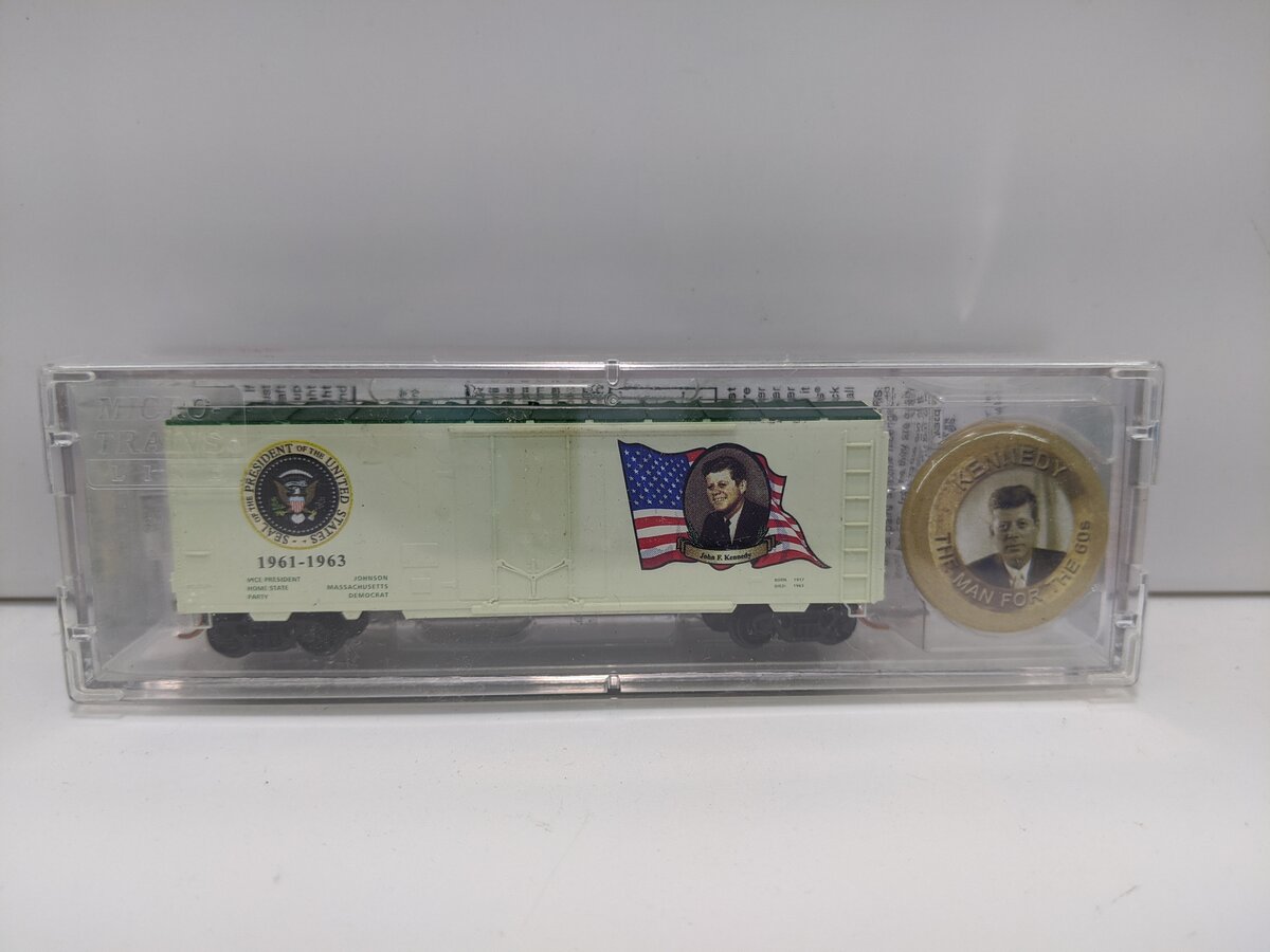 Micro-Trains 07400135 N Scale John F. Kennedy 40' Plug Door Boxcar #1961-1963 LN/Box