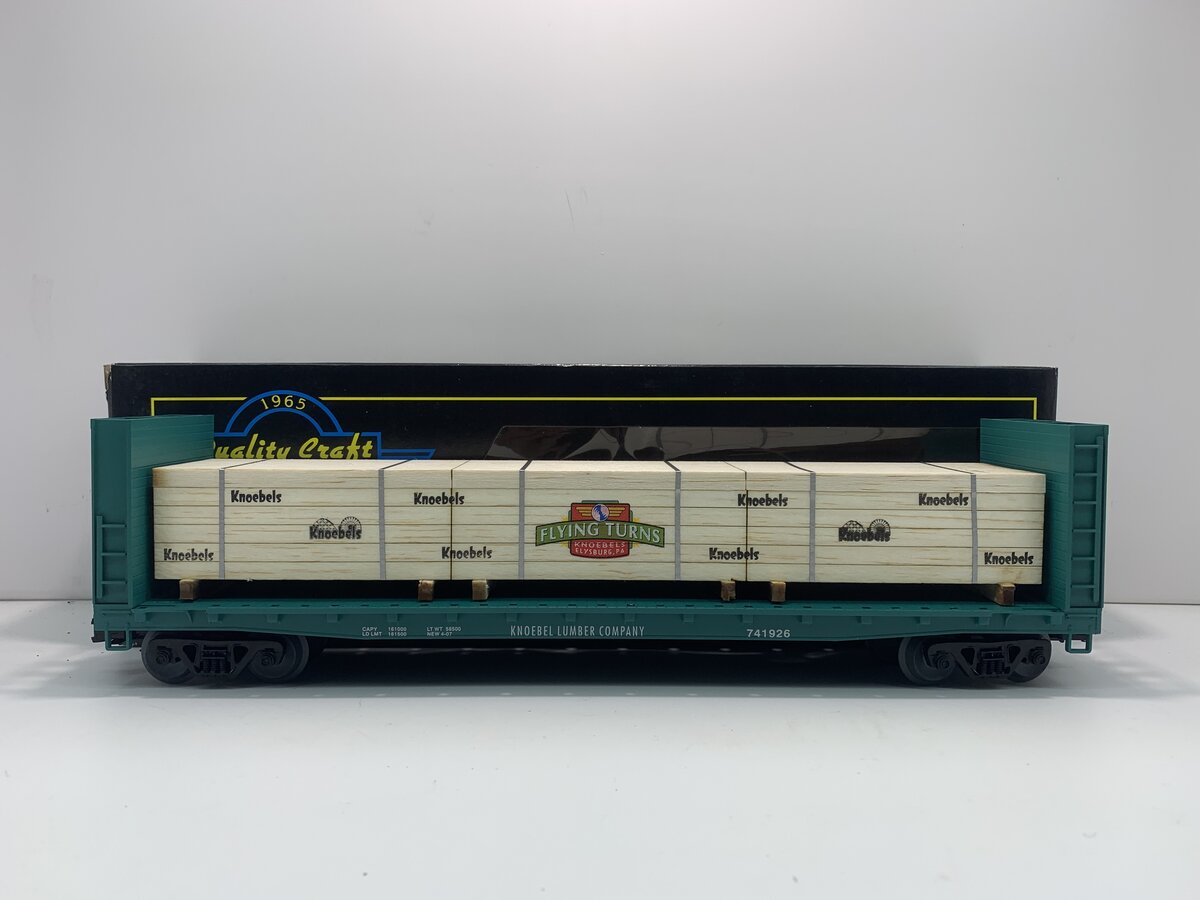 Weaver 741926 Knoebel Lumber Co. Bulkhead Flatcar (3-Rail) #741926 LN/Box