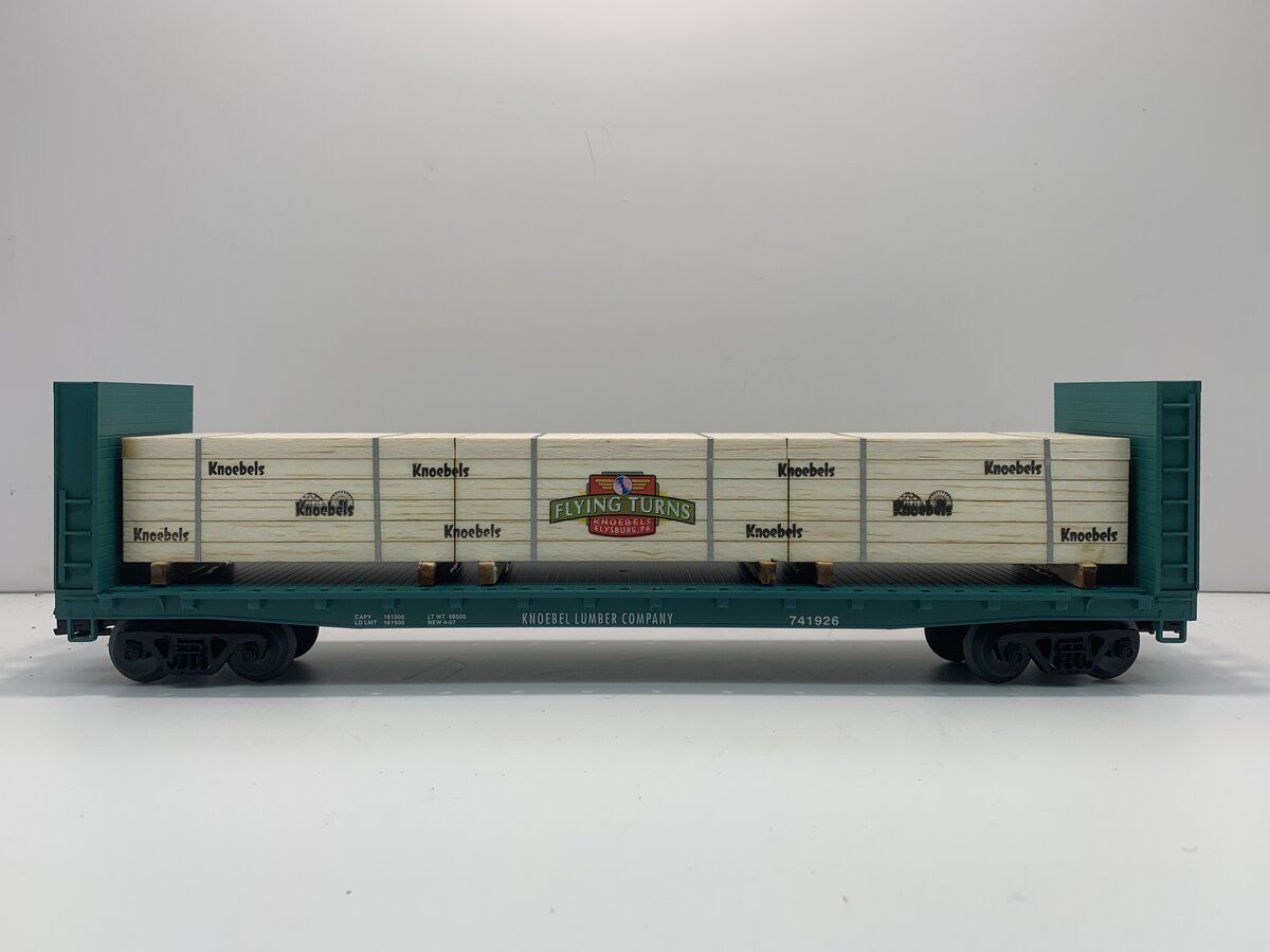 Weaver 741926 Knoebel Lumber Co. Bulkhead Flatcar (3-Rail) #741926 LN/Box