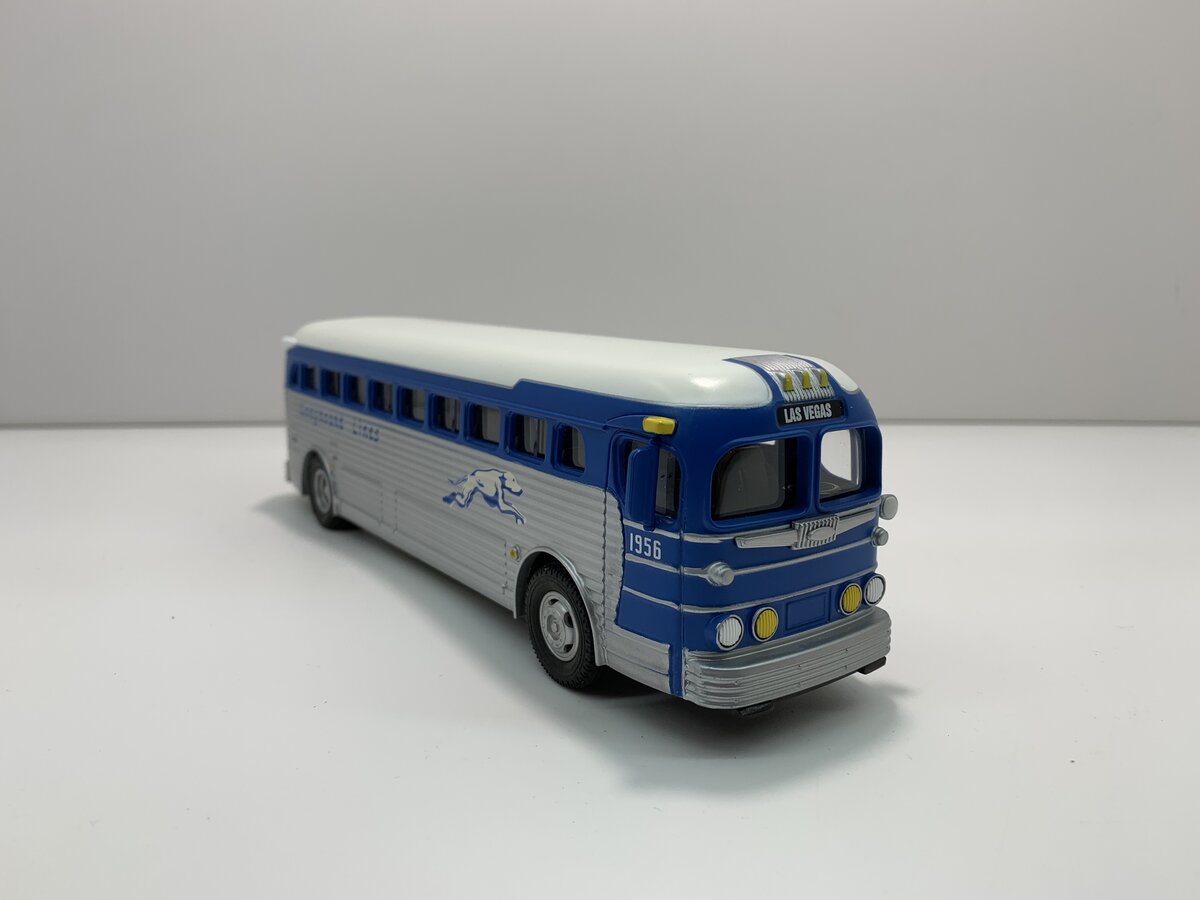 MTH 30-50053 1:48 Scale RailKing Las Vegas Greyhound Diecast Bus