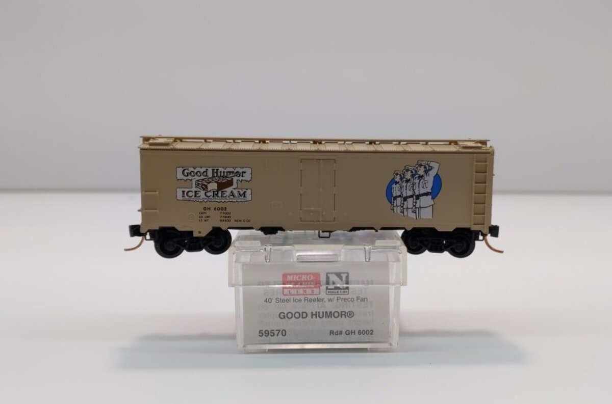 Micro-Trains 05900570 N Good Humor 40' Steel Side Ice Reefer #6002