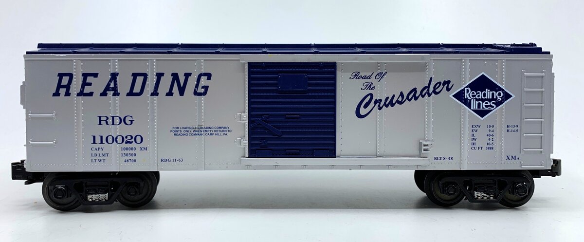 MTH 30-7438 O Gauge Reading Boxcar #110020 LN/Box
