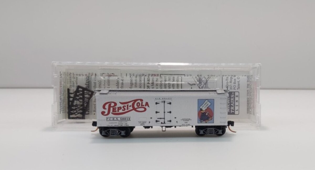 Micro-Trains 05800570 N Pepsi Cola 36' Wood Sheathed Ice Reefer #58012 LN/Box