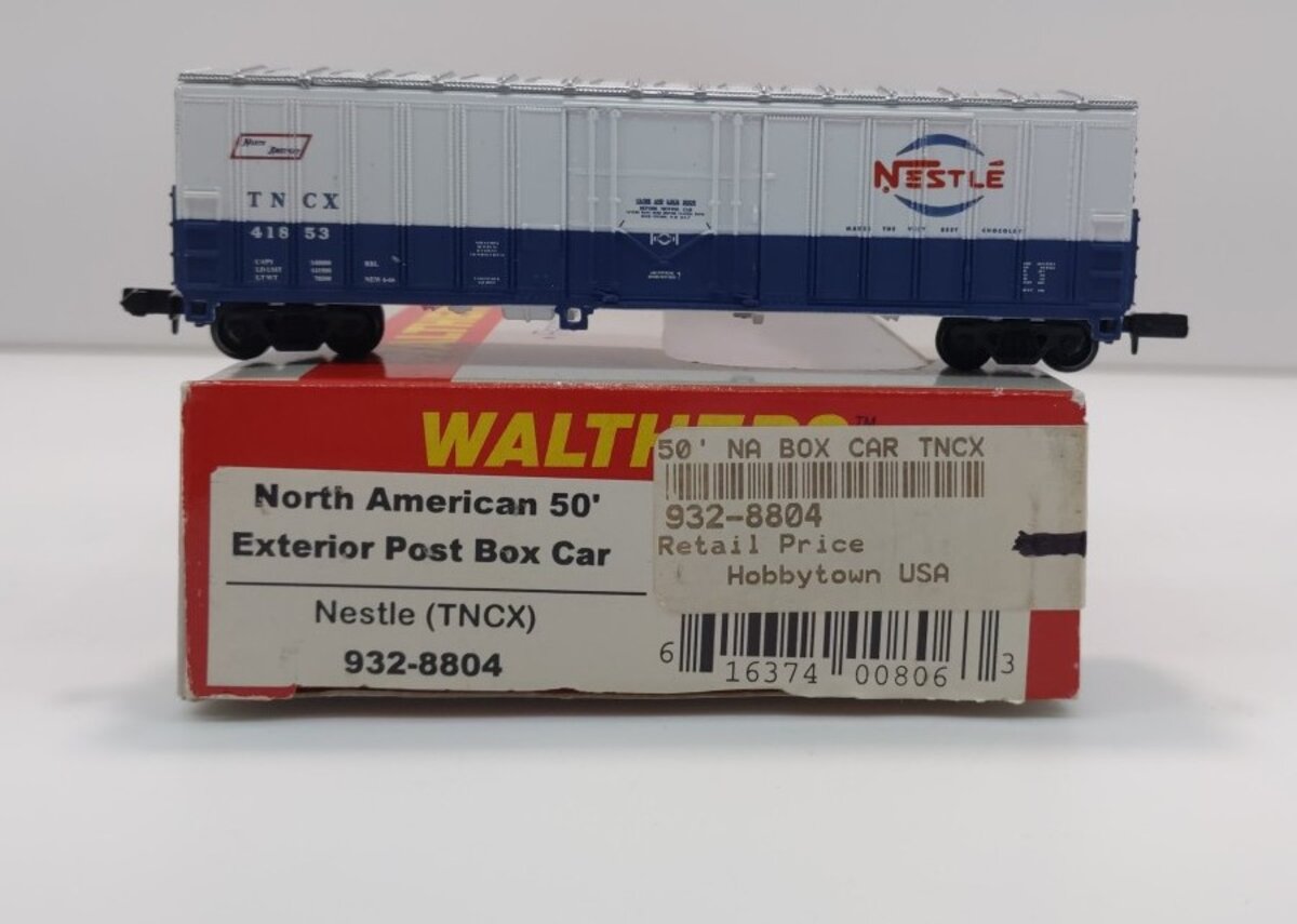 Walthers 932-8804 N Nestle 50' Exterior Post Boxcar #41853 LN/Box