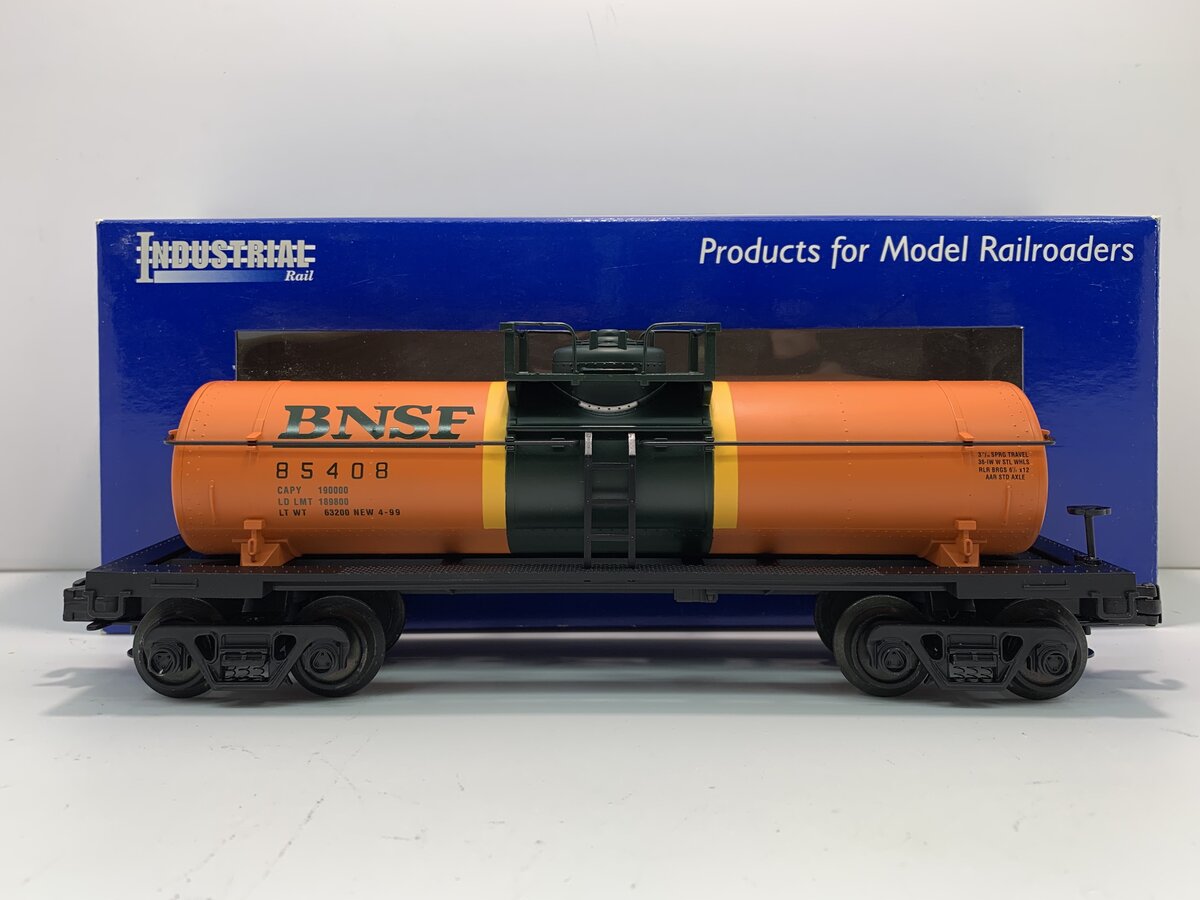 Industrial Rail 6007 O Gauge BNSF Single Dome Tank Car #85408 LN/Box