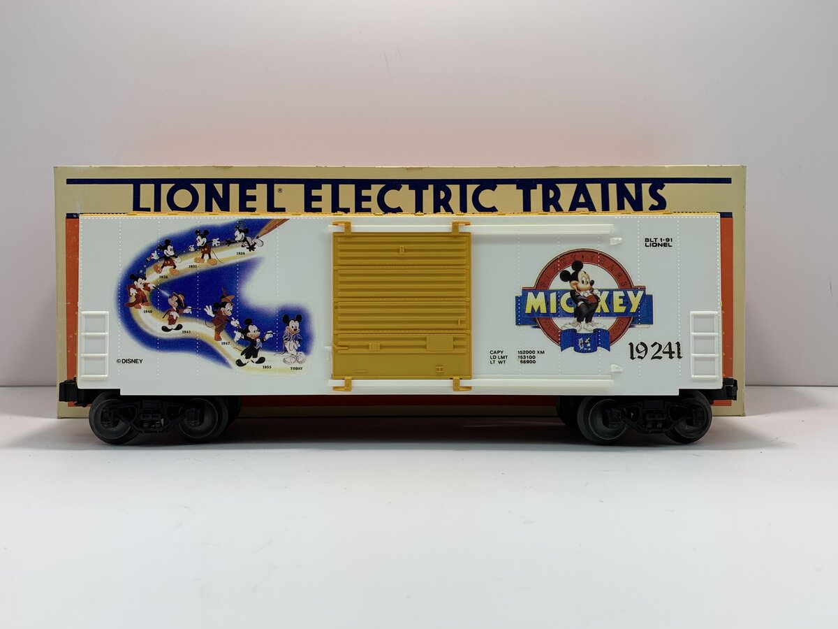 Lionel 6-19241 O Gauge Disney Mickey Mouse Hi Cube Boxcar #19241 LN/Box