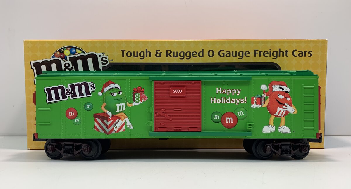 MTH 30-74490 O Gauge M&M's Christmas Box Car LN/Box