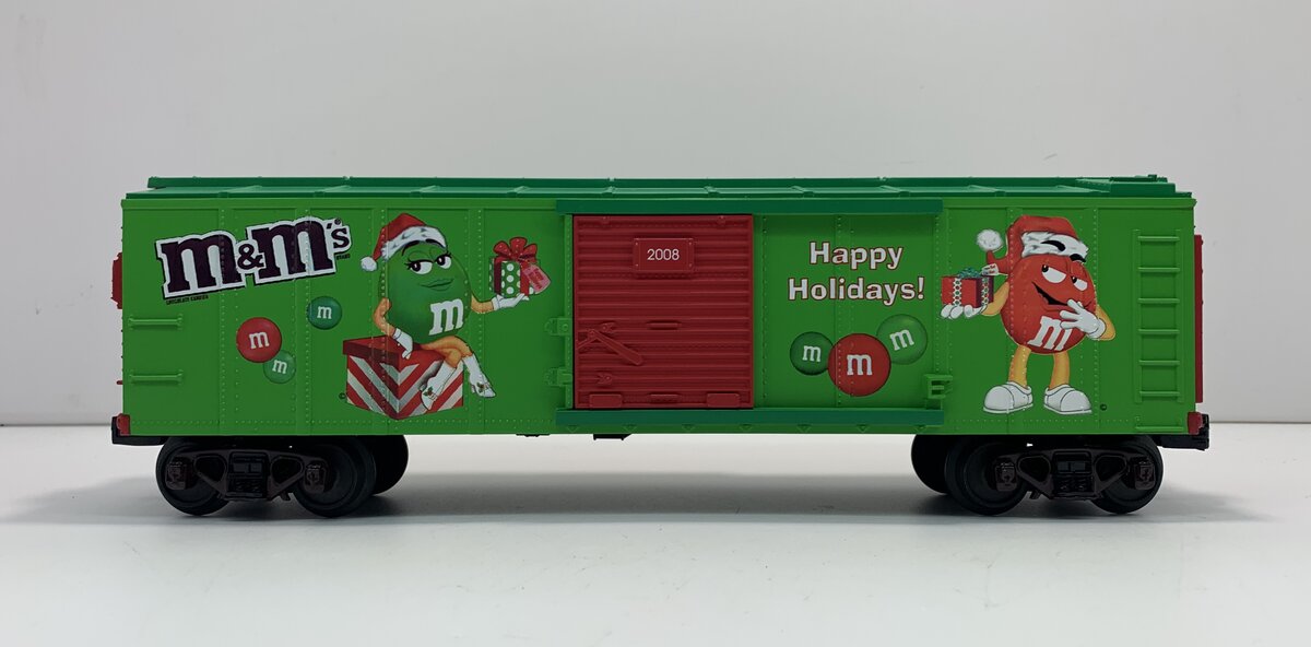 MTH 30-74490 O Gauge M&M's Christmas Box Car LN/Box