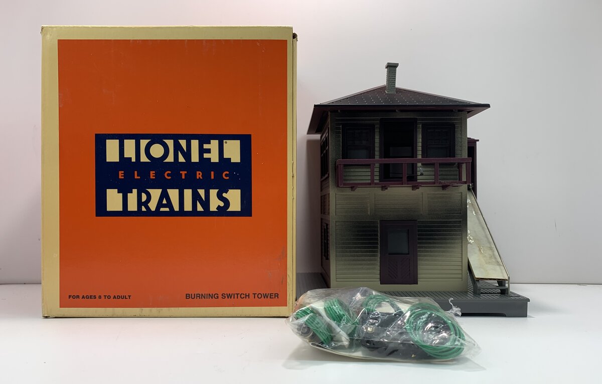Lionel 6-12768 O Gauge Burning Switch Tower LN/Box
