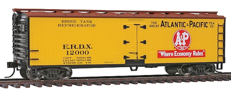 Walthers 910-3605 HO Atlantic & Pacific Tea Co. ERDX 40' Double Sheathed Reefer  LN/Box