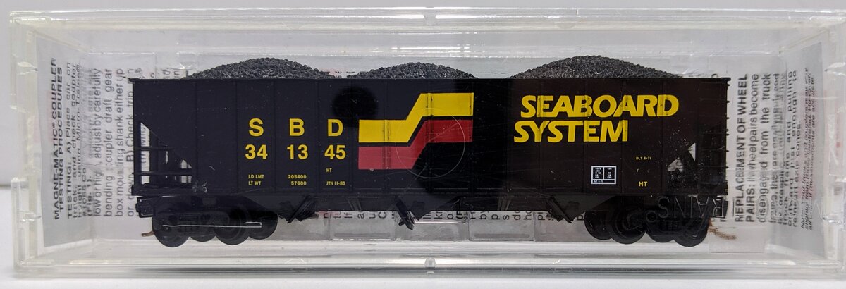Micro-Trains 10800050 N SBD 100-Ton 3-Bay Rib Side Open Hopper w/Load #341345 LN/Box
