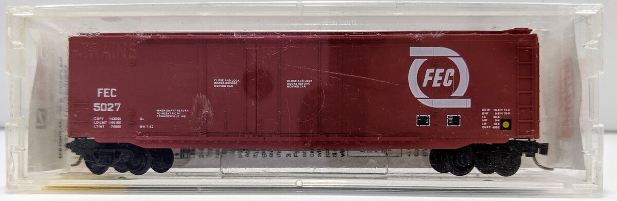 Micro-Trains 03600060 N Florida East Coast 50' Double Plug Door Boxcar #5027 LN/Box