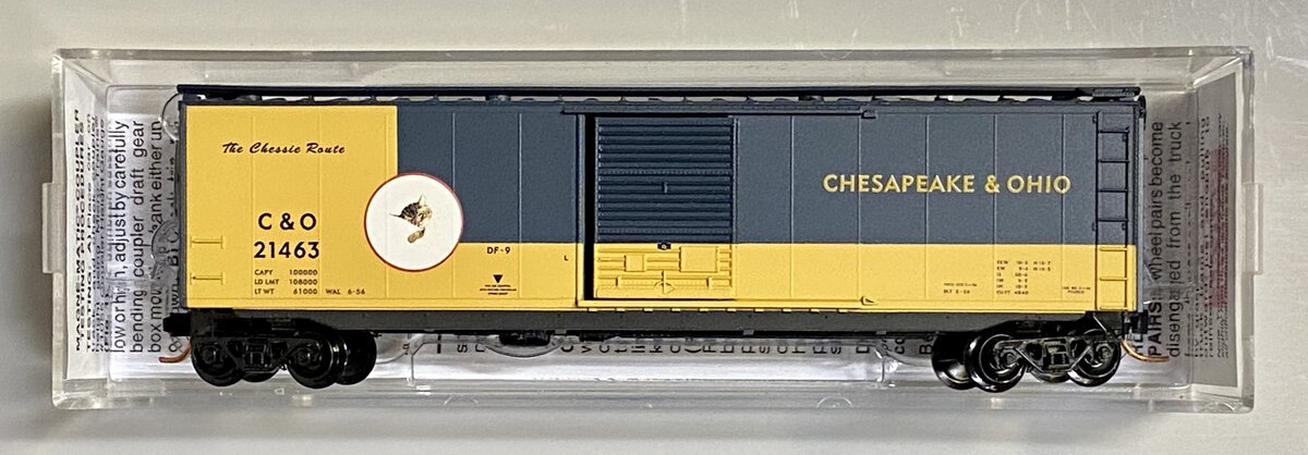 Micro-Trains 03100073 N Chesapeake & Ohio 50' Standard Single Door Boxcar #21463