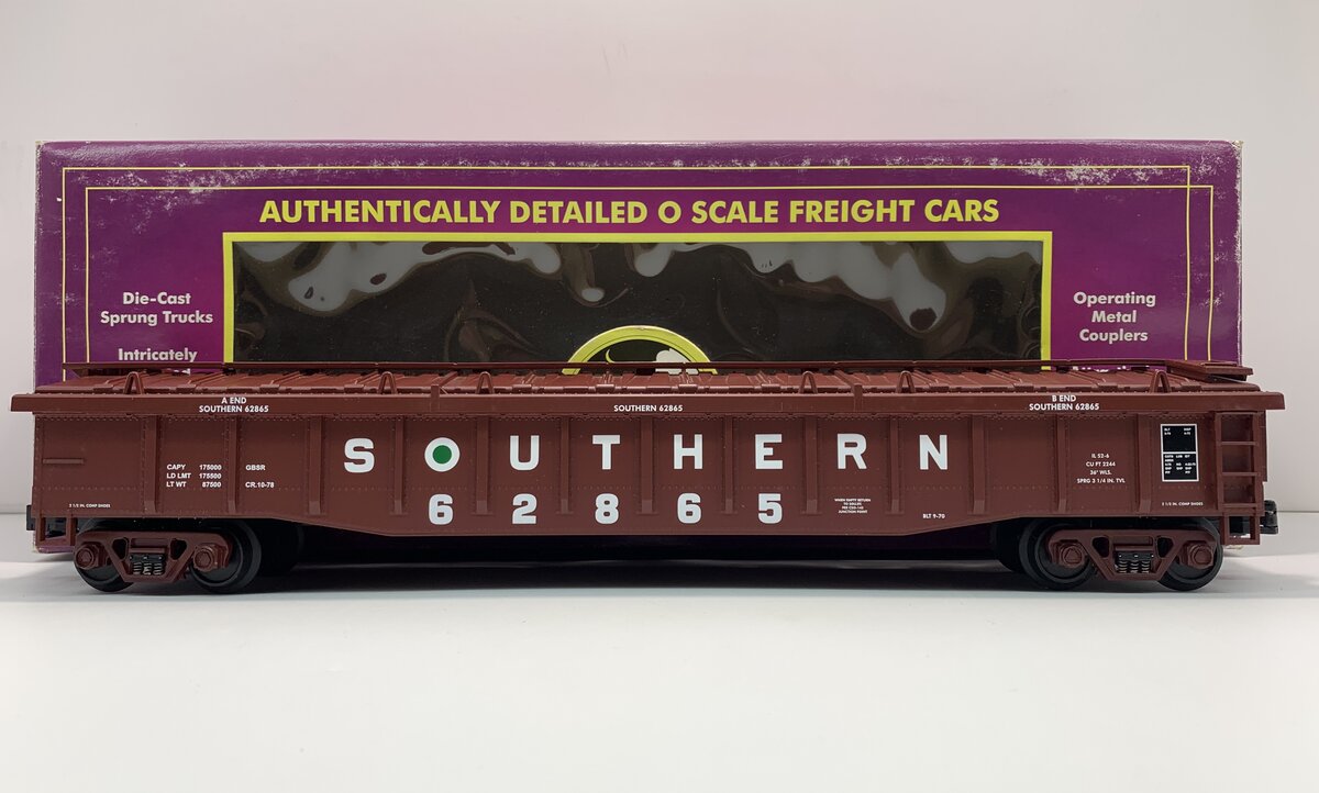 MTH 20-98027 Southern Gondola Car w/Cover #62865 LN/Box