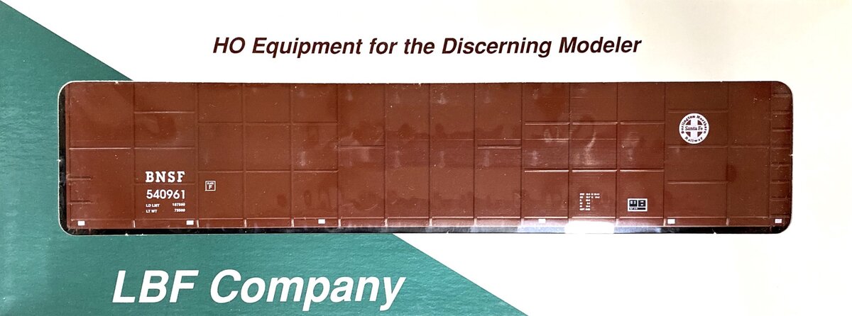 LBF 1025-9-9 HO Scale BNSF 62' Woodchip Hopper #540961 Kit