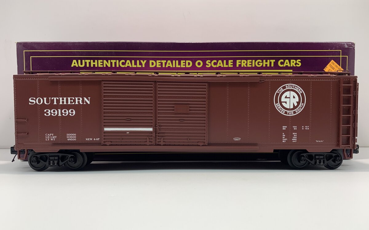 MTH 20-93246 O Gauge Southern Double Door 50' Boxcar #39199 LN/Box