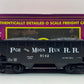 MTH 20-97487 O P&MR Offset 2-Bay Hopper Car w/Coal Load #9142 NIB
