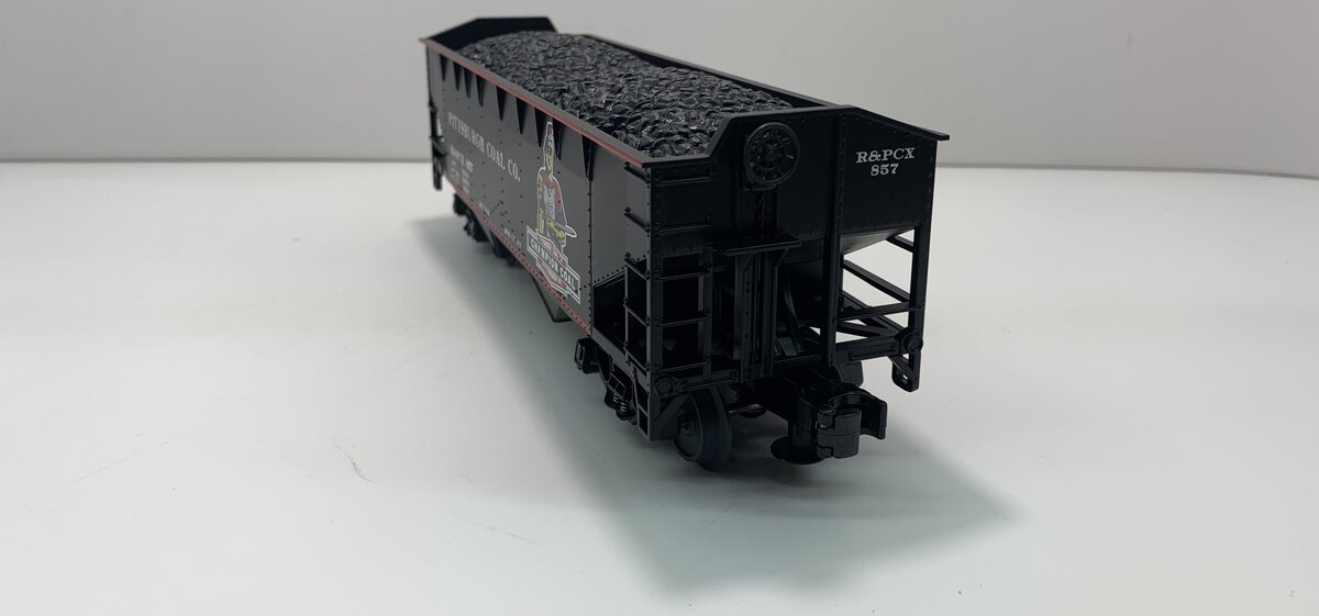 MTH 20-97517 O Pittsburgh/Champion 2-Bay Offset Hopper Car w/Coal Load #857 LN/Box