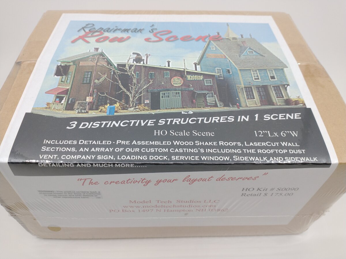 Model Tech Studios S0090 HO Repairman's Row Scene 3 in 1 Building Kit