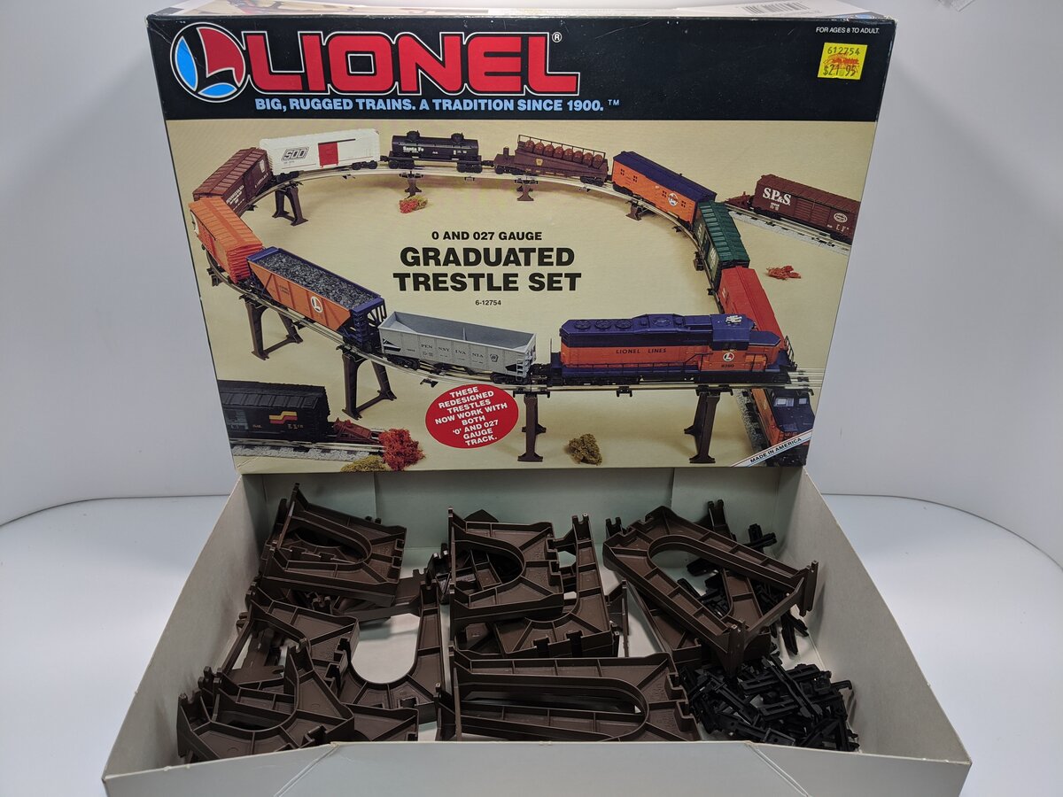 Lionel 6-12754 O & O27 Graduated Trestle Set