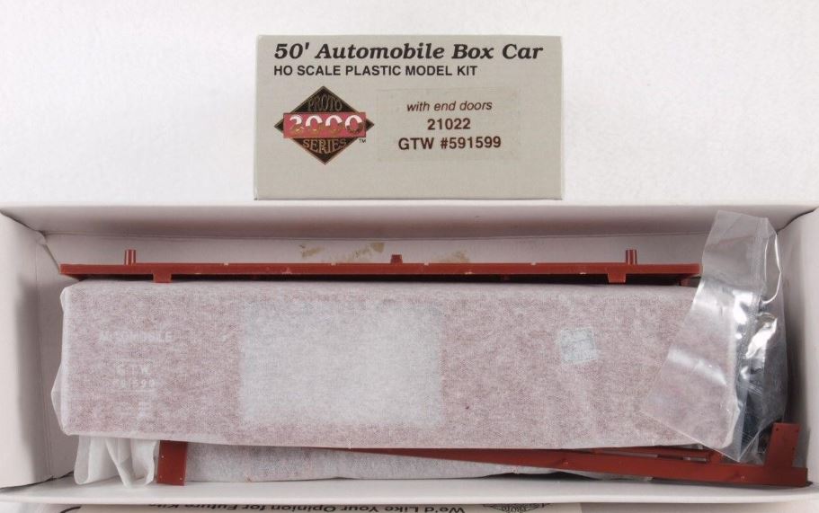 Proto 2000 21022 HO Scale Grand Trunk Western 50' Automobile Boxcar Kit