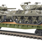 MTH 20-95326 O Gauge US Army Flatcar  with M10 Wolverine Tanks #609210 NIB